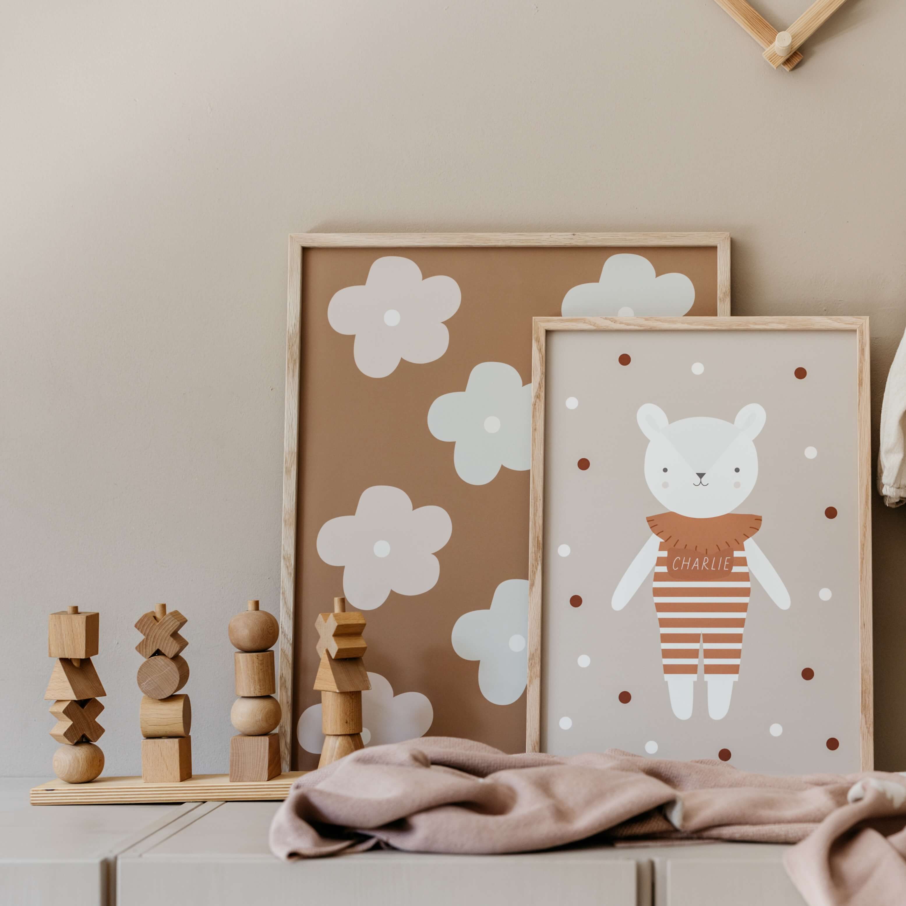 Floral Bear Dream, Gallery Wall Art Poster Set