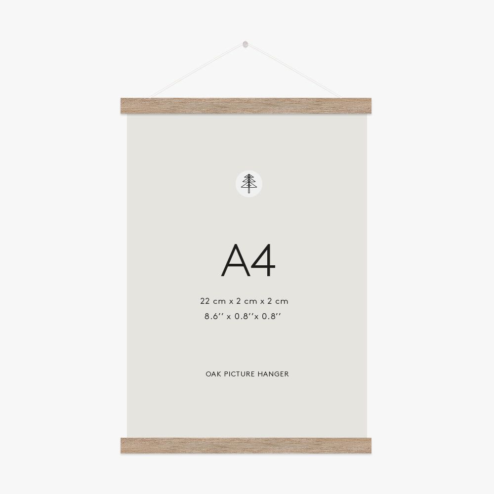 Hrast okvir z magnetom, A4