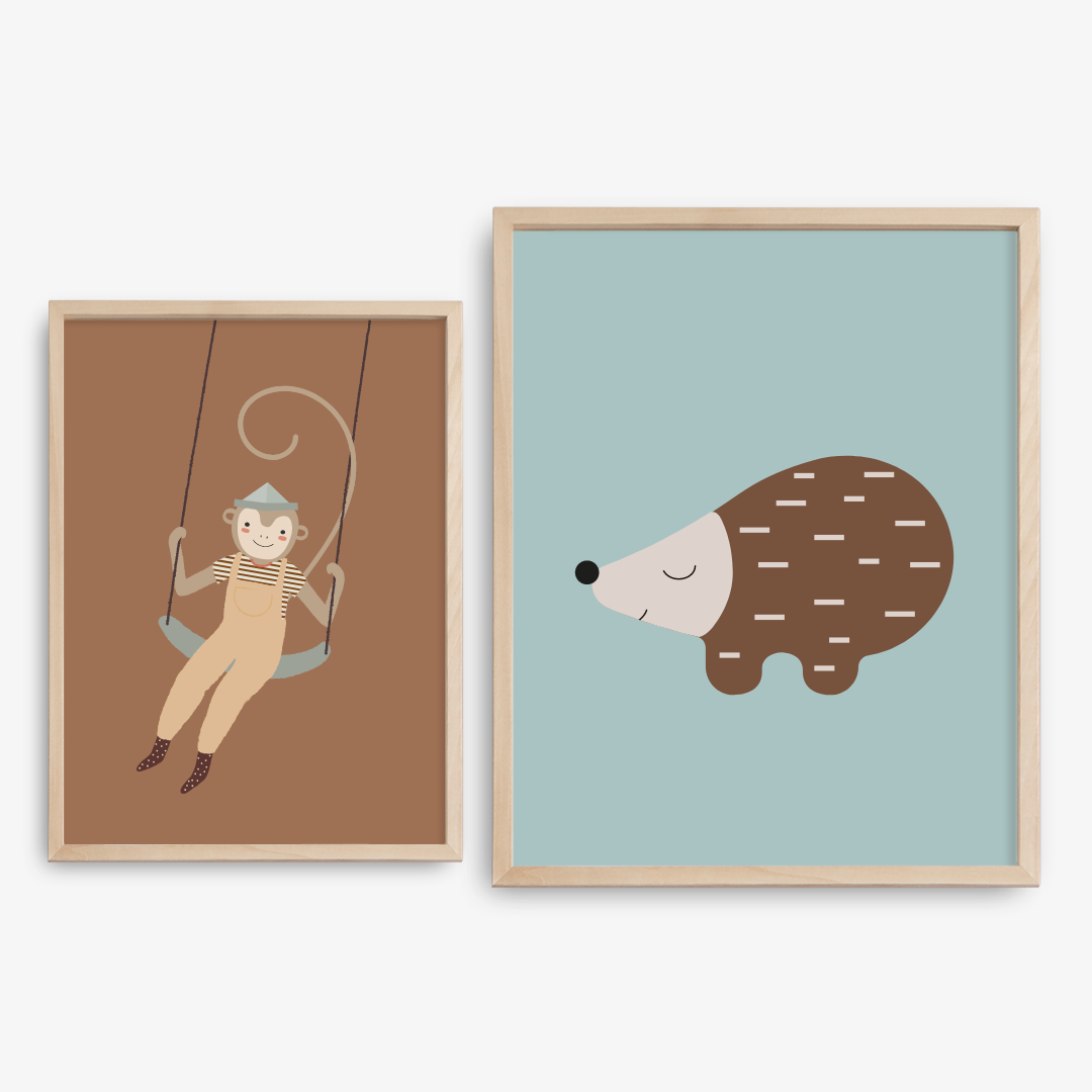 Happy Duo, Gallery Wall Art Poster Set