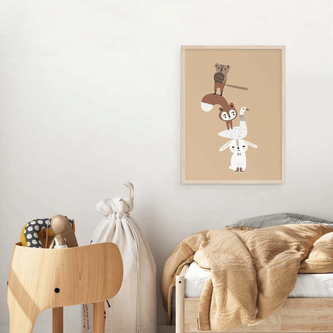 Animal Tower Poster