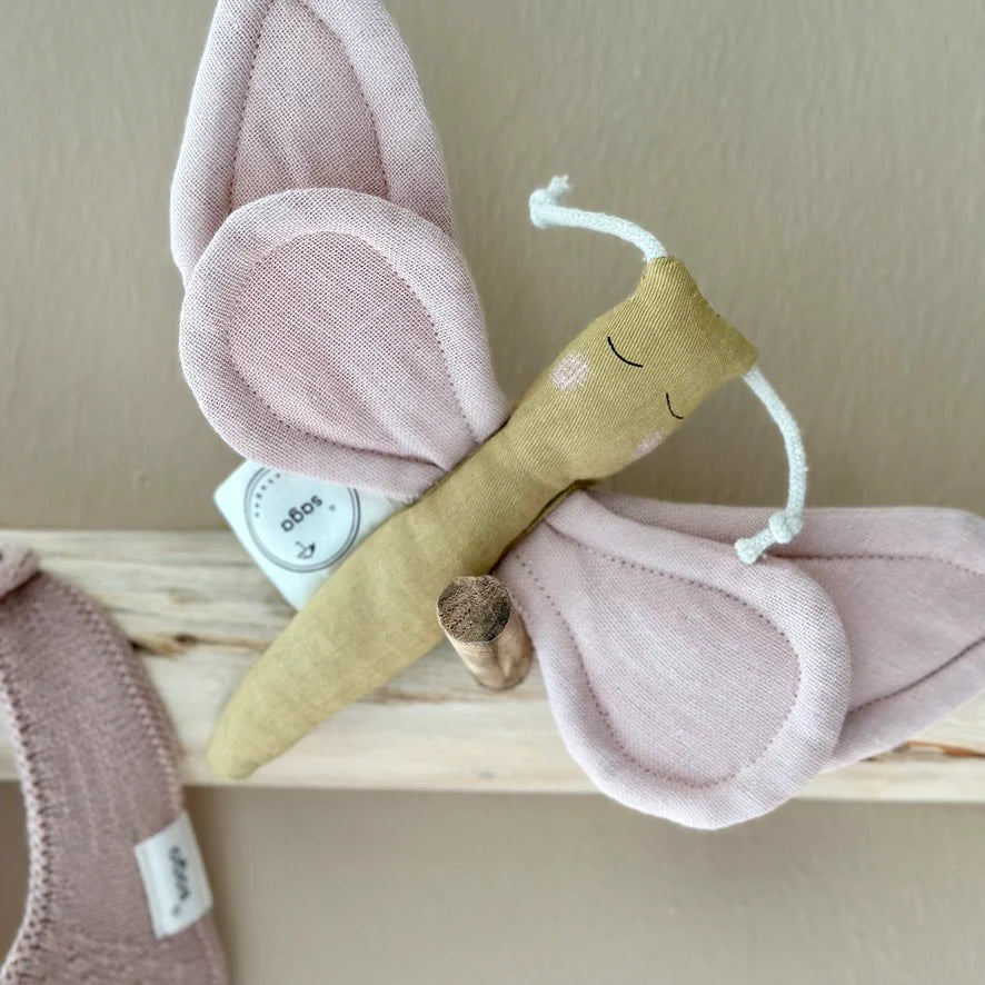 Saga Copenhagen, Butterfly Activity Toy, Rose  Little Otja