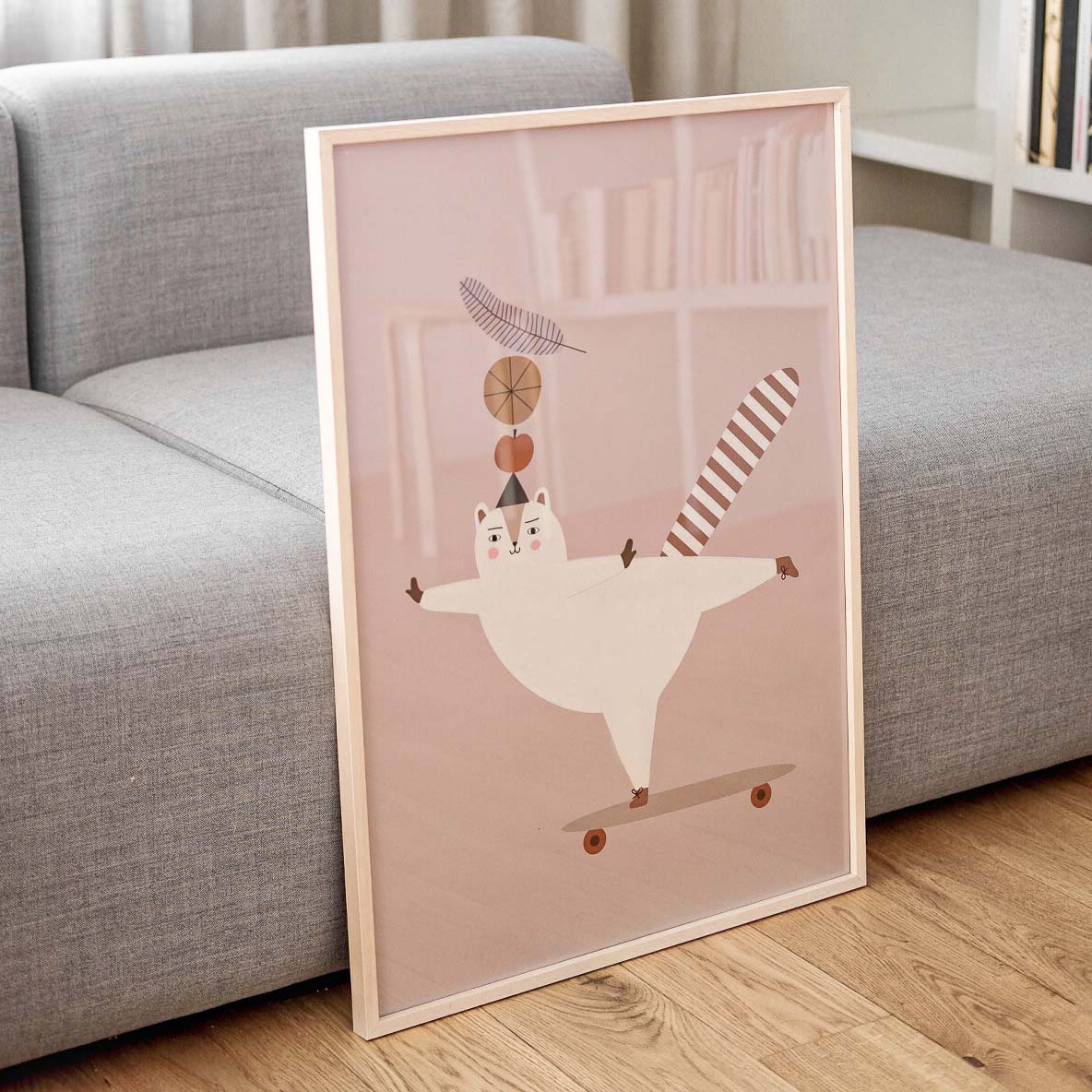 Bear Squirrel Poster