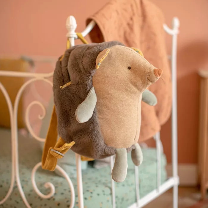 Hedgehog Plush Backpack - Trois petits lapins | Little Otja