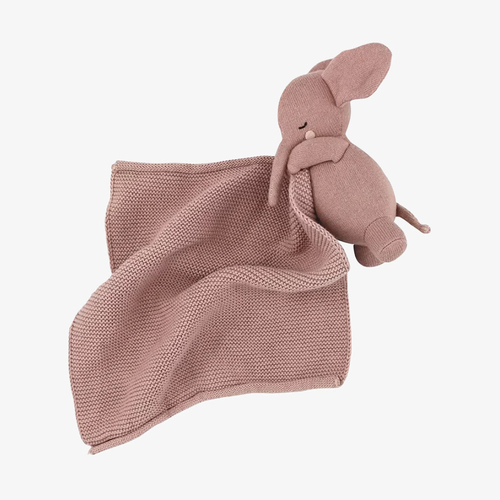 Cuddly Elephant with Blanket, Blush pink