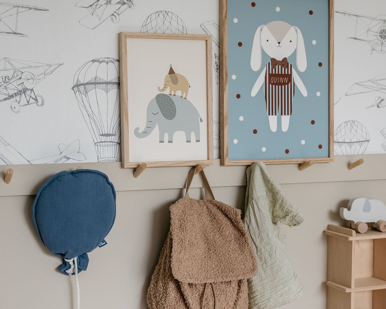 Personaliziran plakat Zajec, Modra