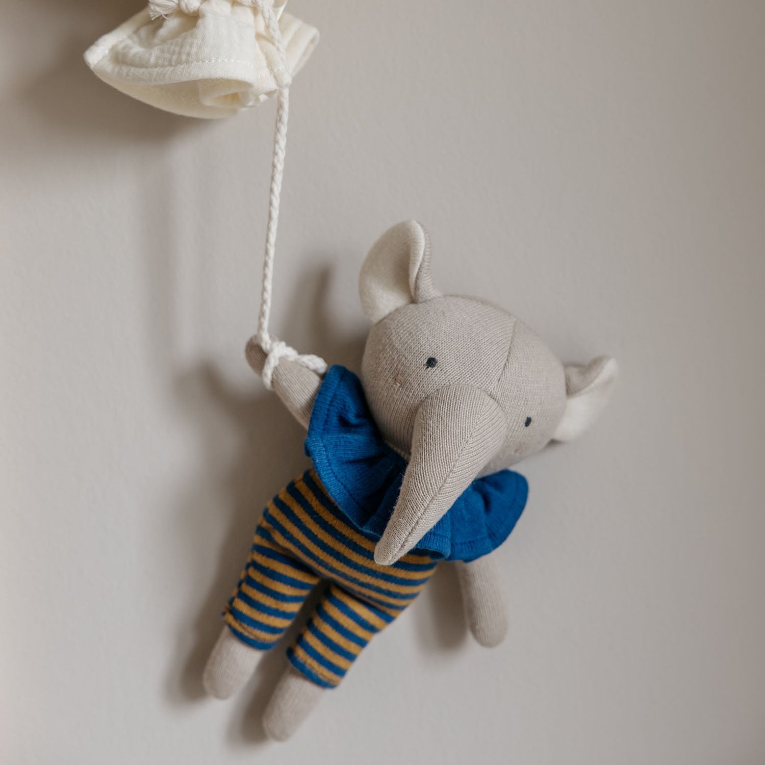 Elephant Pim Knitted Toy & Matching Custom Poster Set