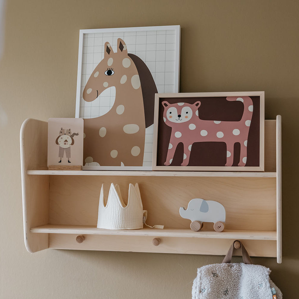 Cat in a Polka-Dot Costume Poster, Tan