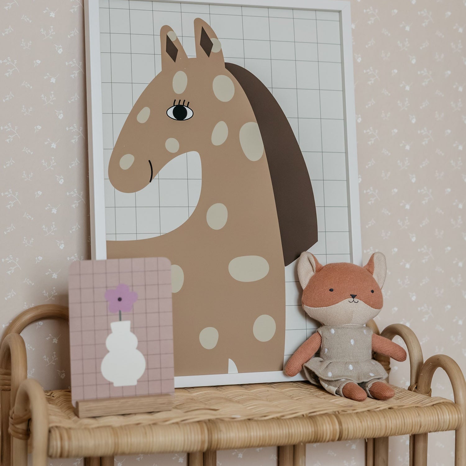 Little Pony Poster, Beige