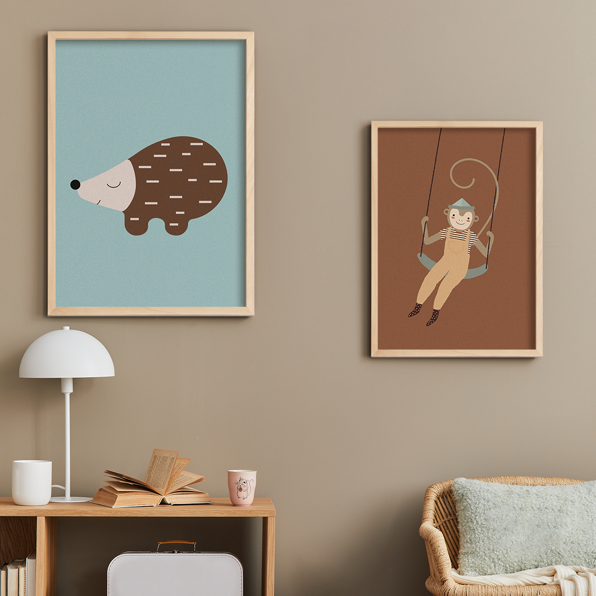 Happy Duo, Gallery Wall Art Poster Set