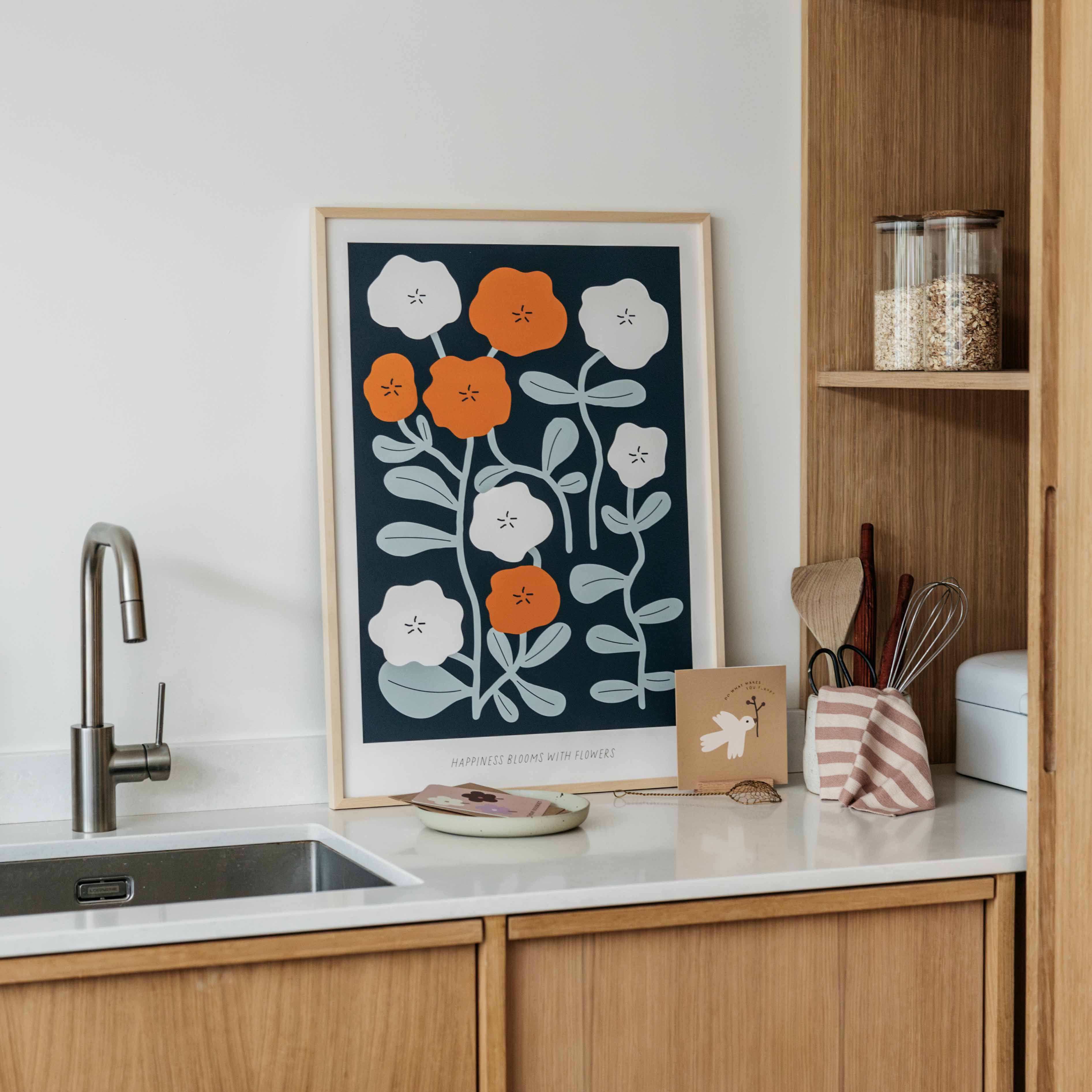Blooming Cheer, Gallery Wall Art Poster Set