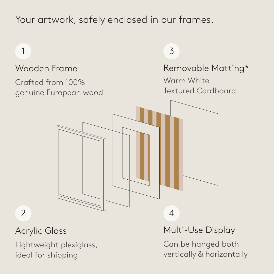 Okvir za slike A3 Hrast