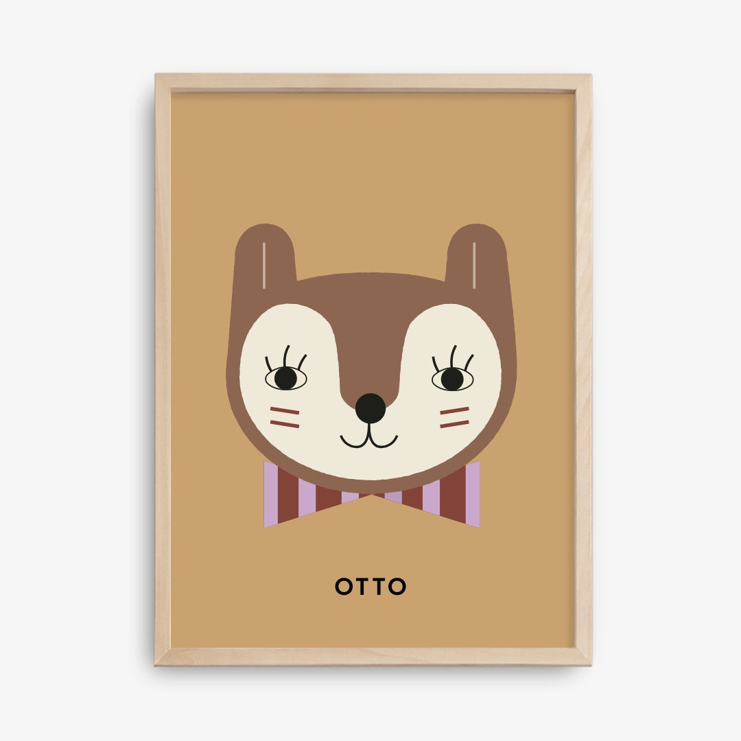 Custom Bow Tie Poster, Ochre