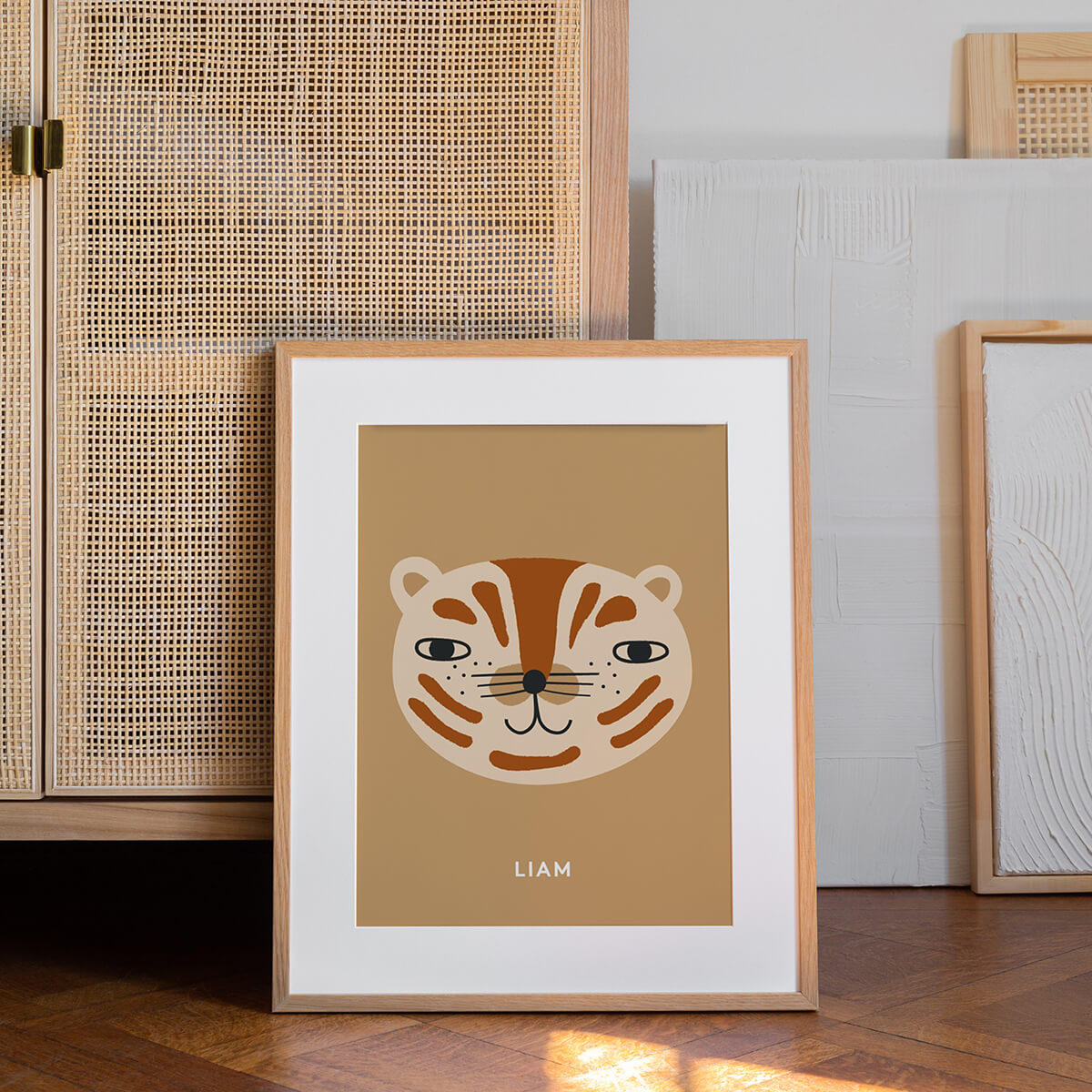 Custom Tiger Poster, Ochre