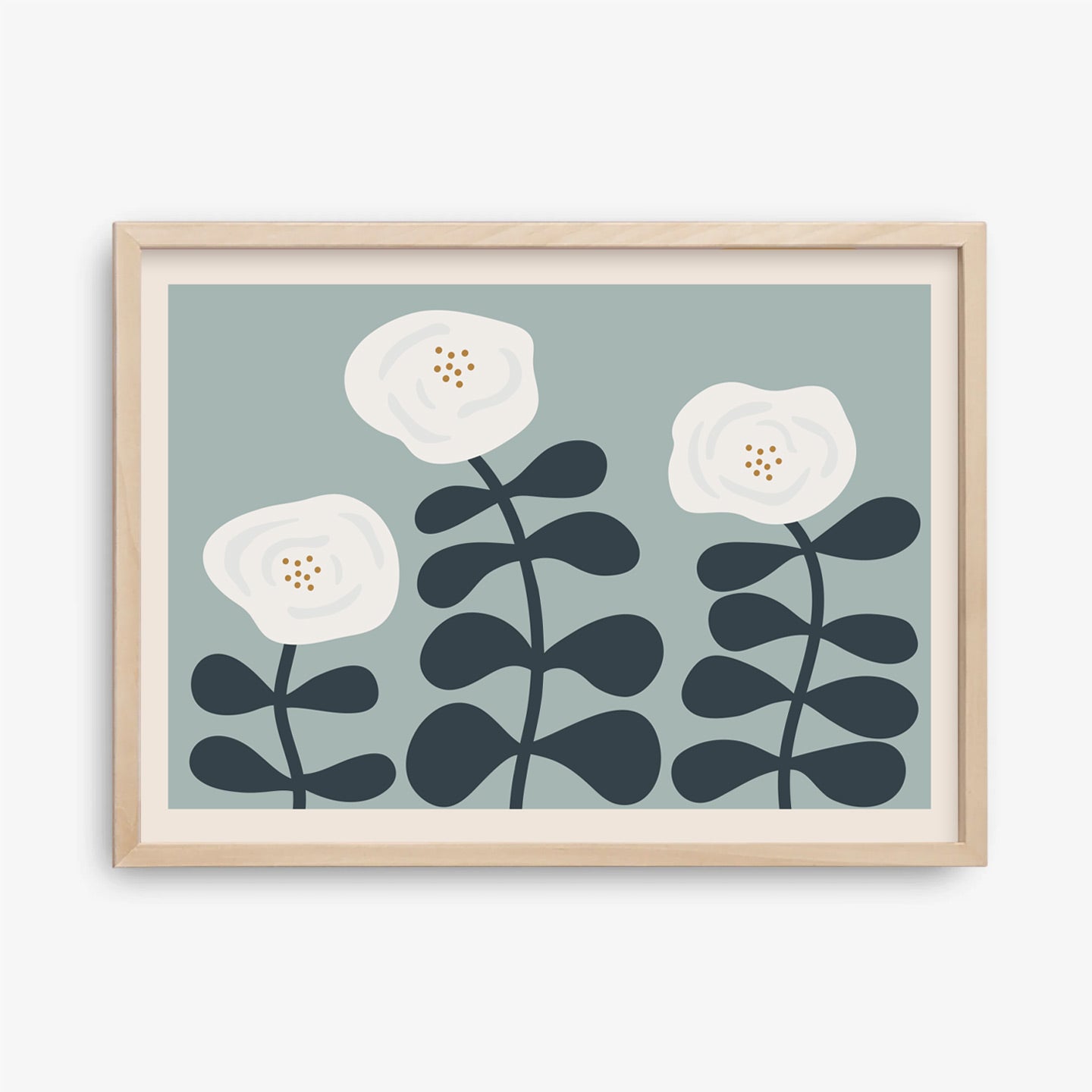 Blooming Flowers, Landscape Poster