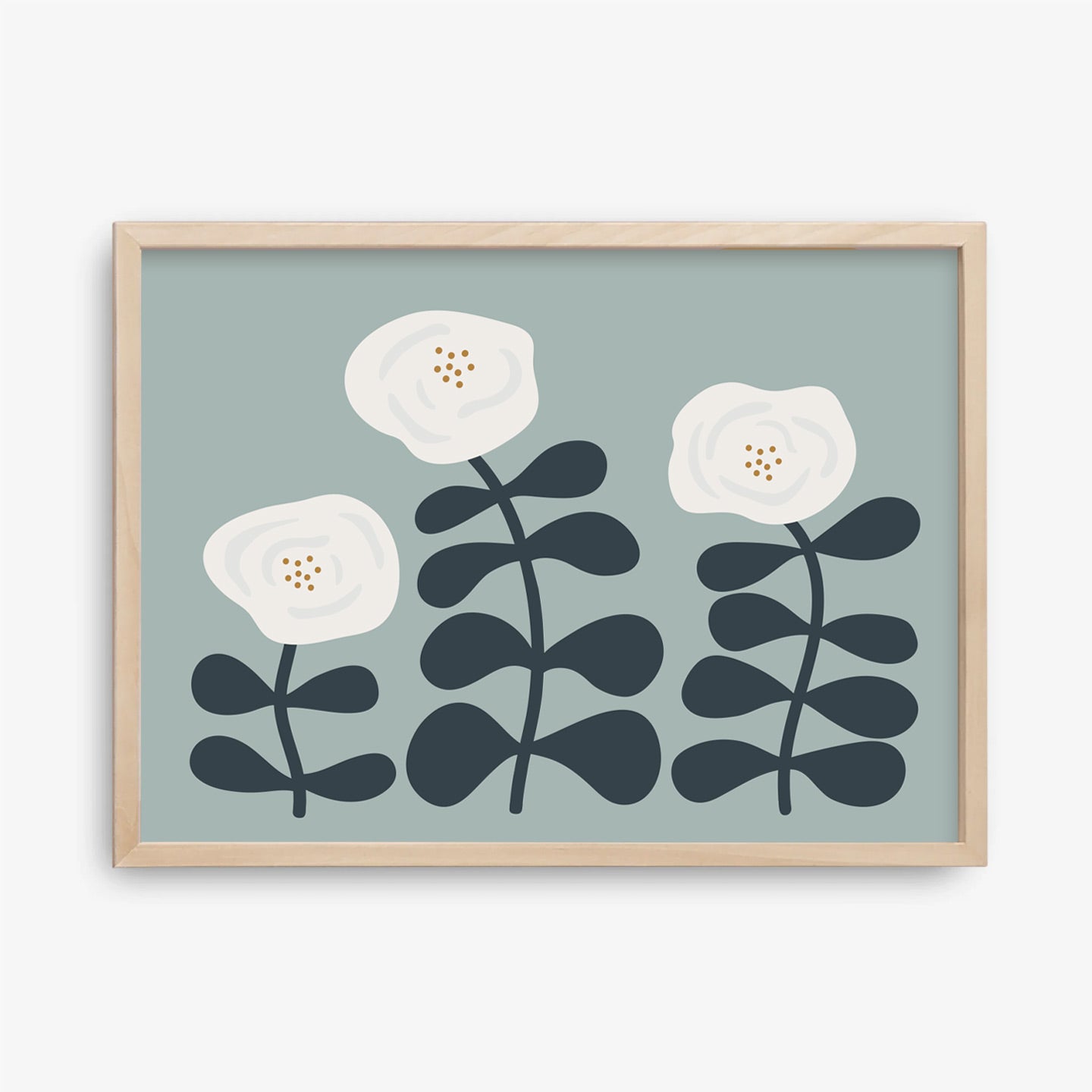 Blooming Flowers, Landscape Poster