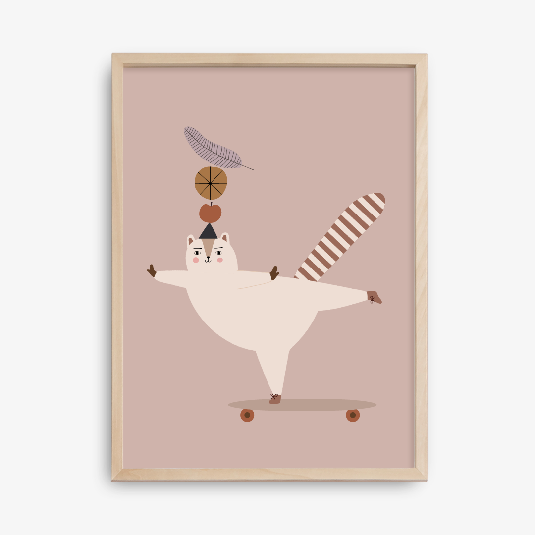 Bear Squirrel Poster