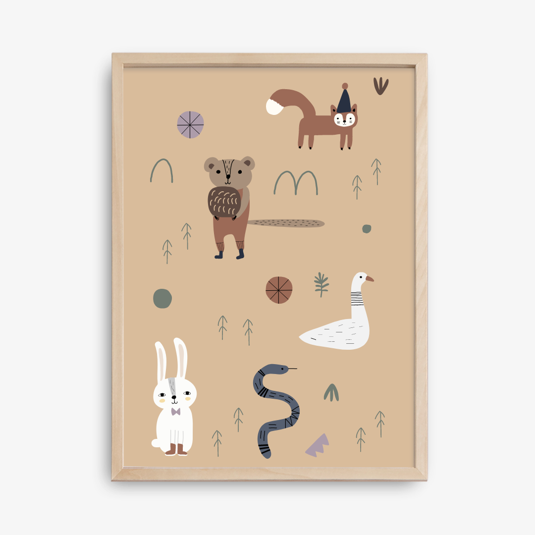 Forest Bunch Poster
