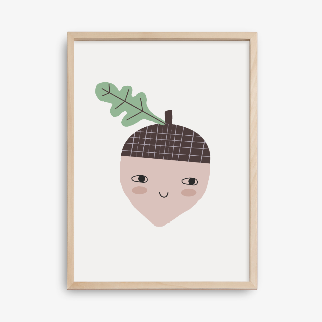 Happy Acorn Poster