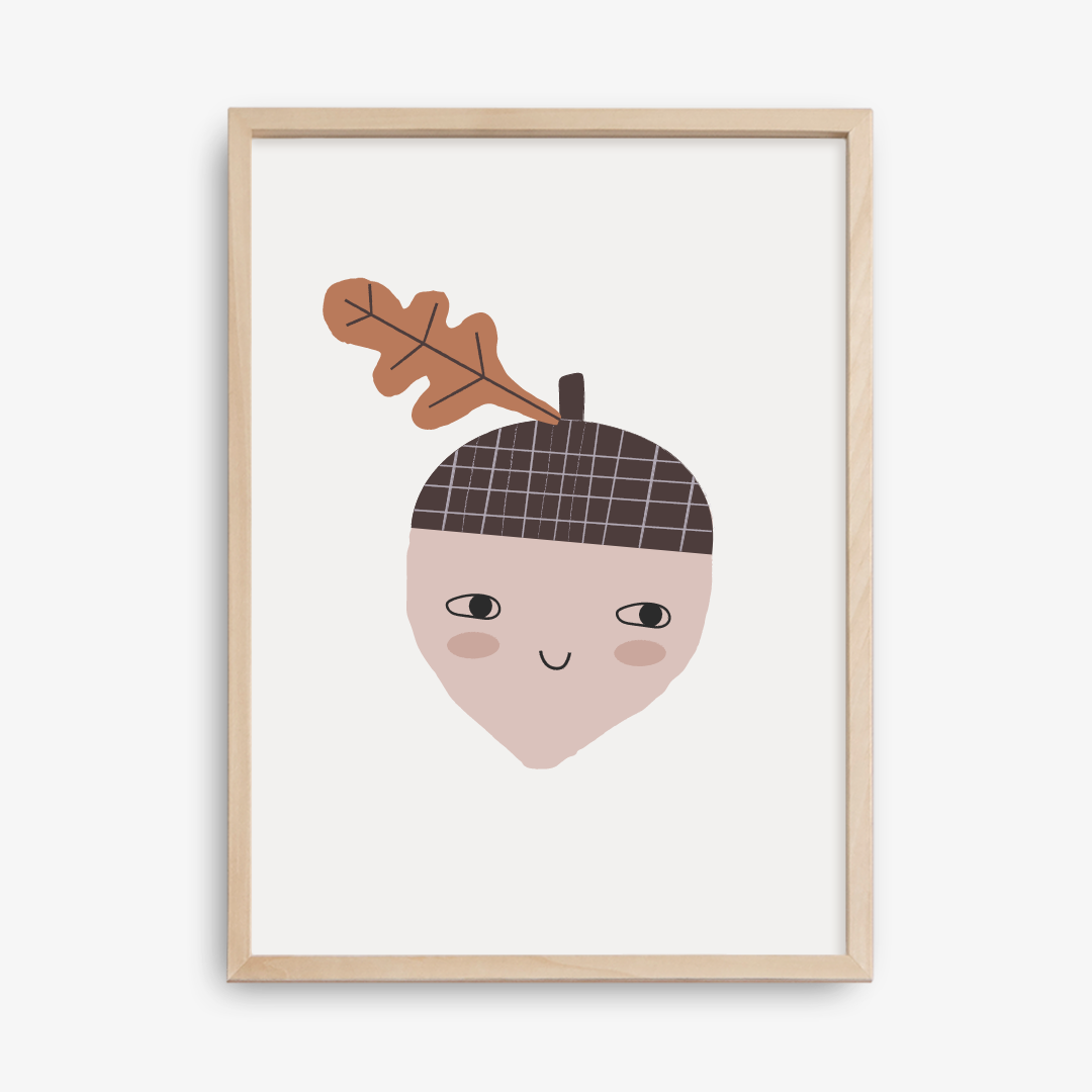 Happy Acorn Poster