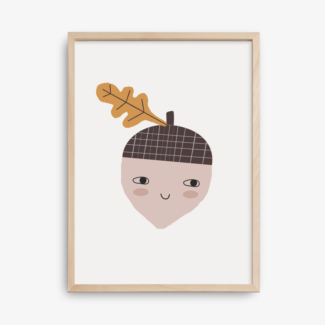 Happy Acorn Poster