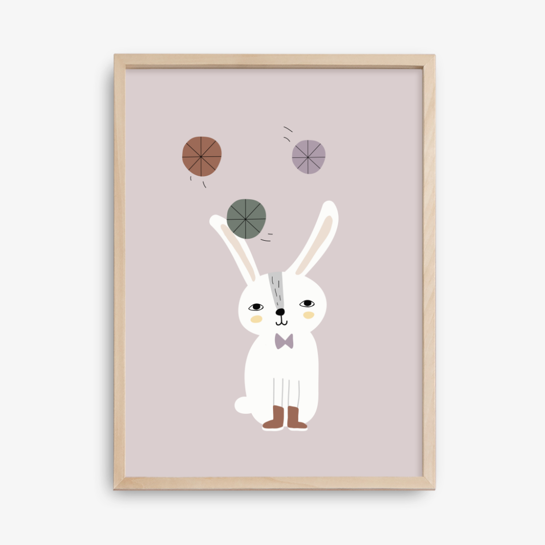 Juggle Bunny Poster