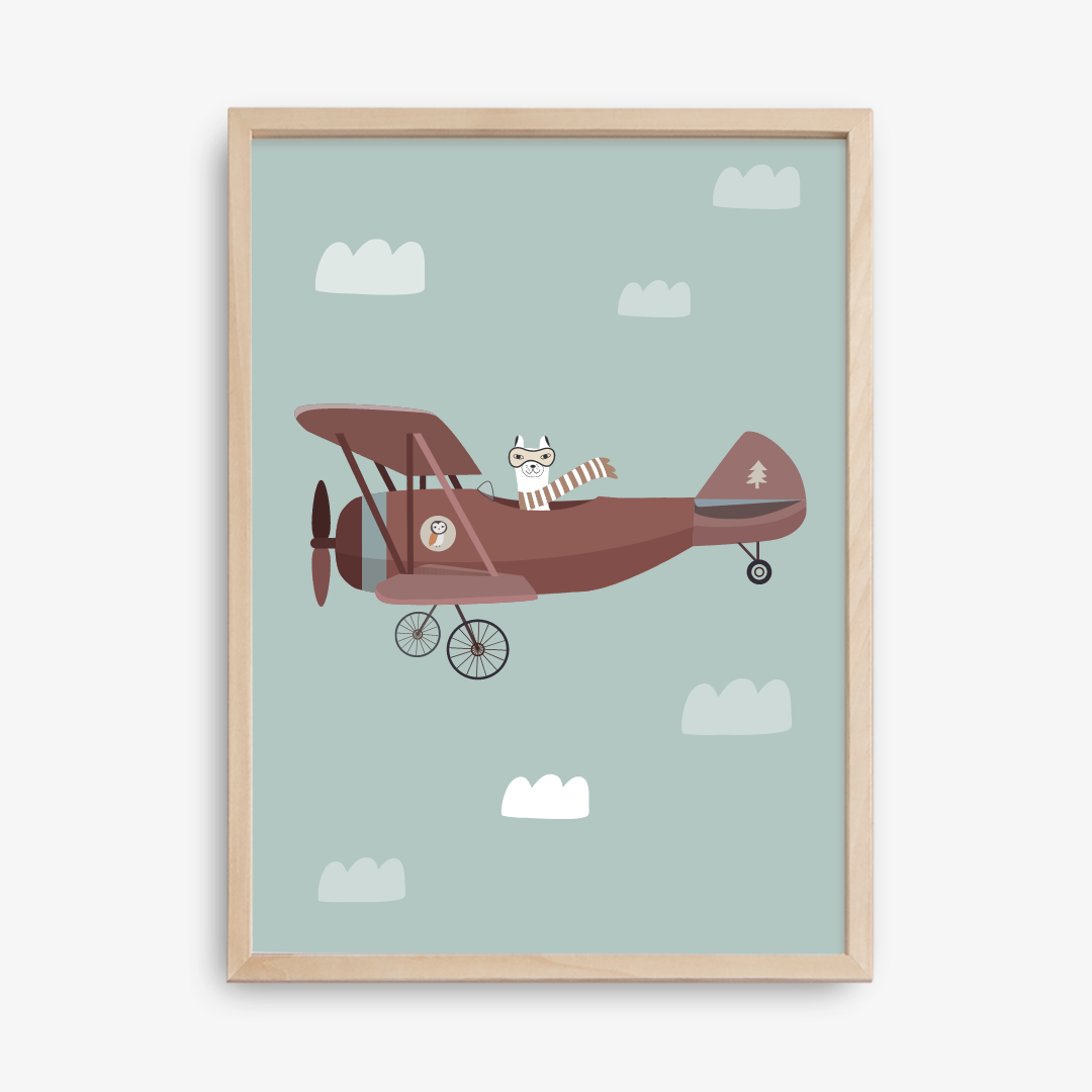 Llama Aviator Poster