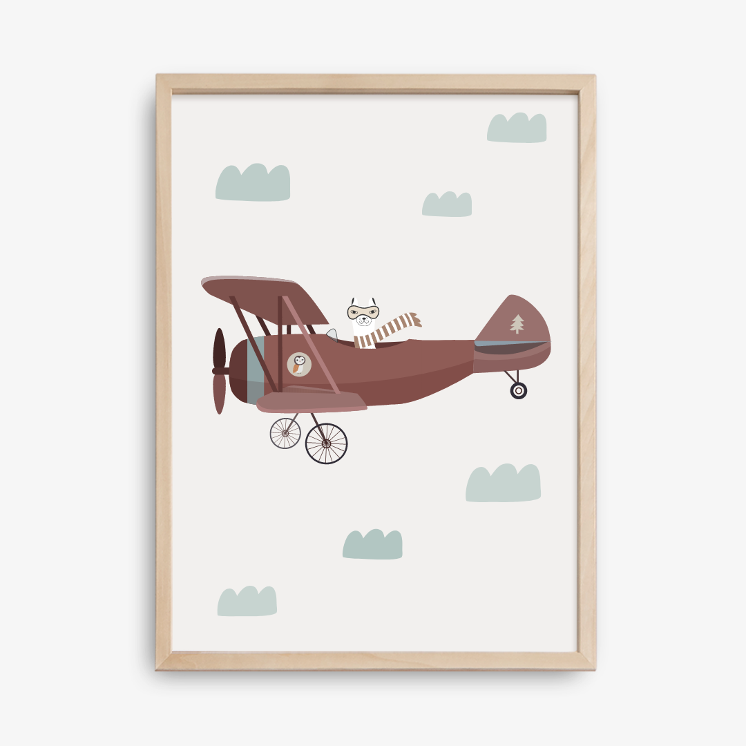 Llama Aviator Poster