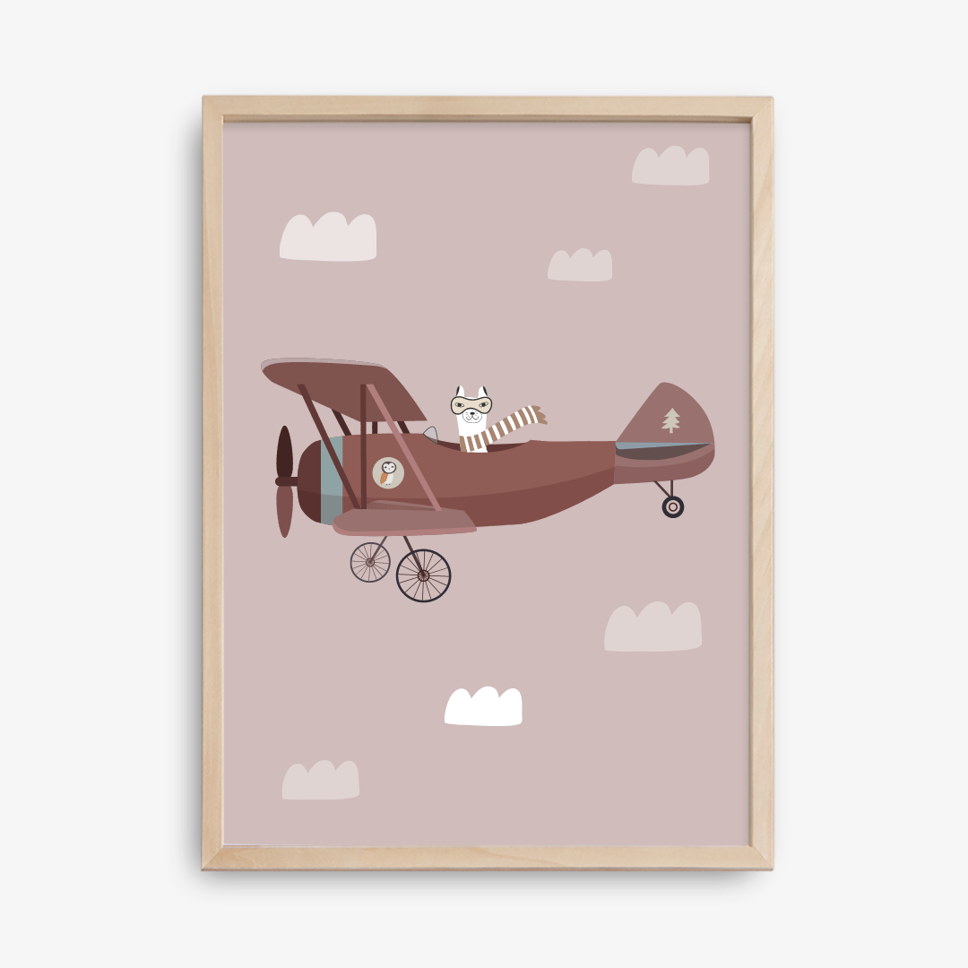 Llama Aviator Poster