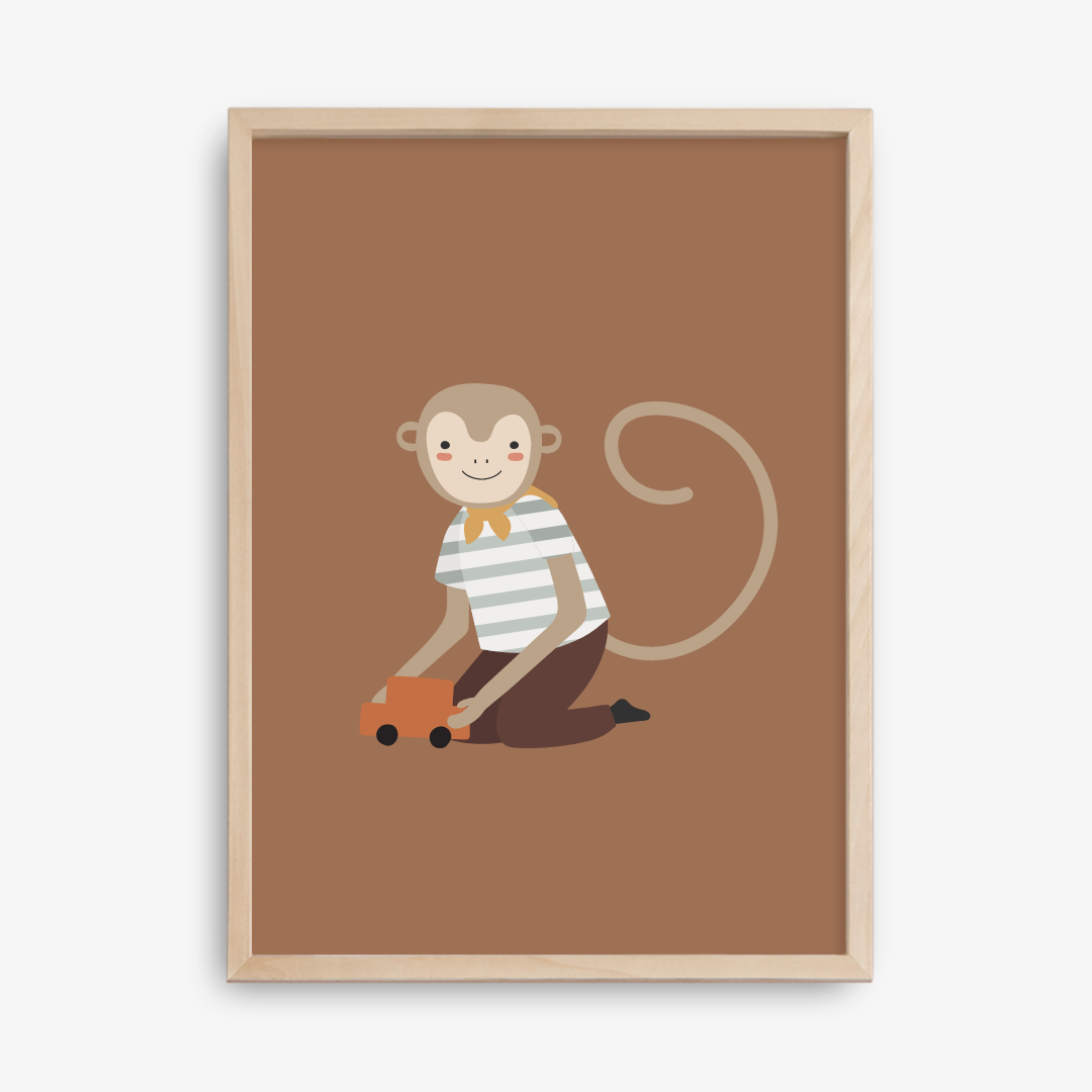Plakat Opica se igra