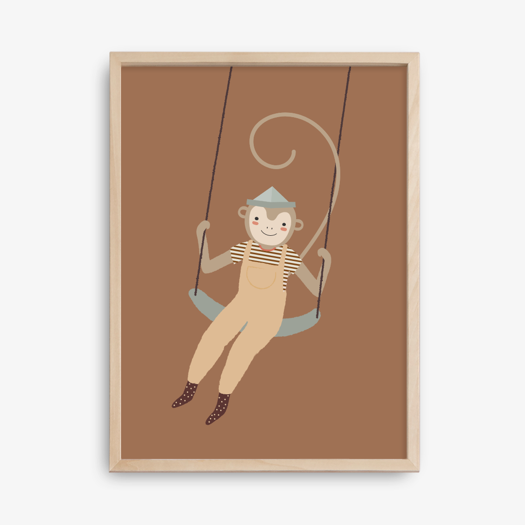 Monkey Swing Poster