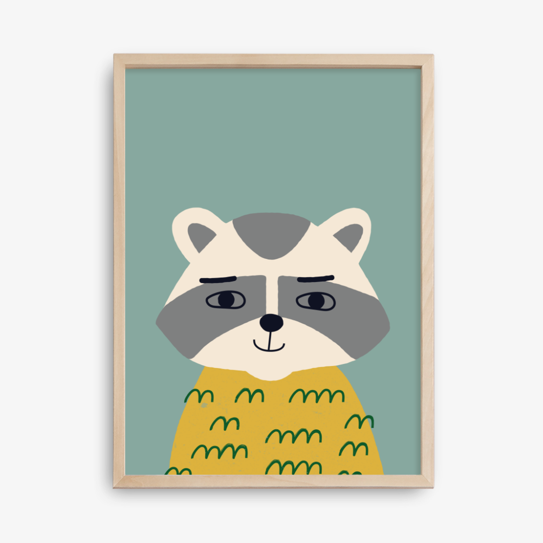 Raccoon Poster