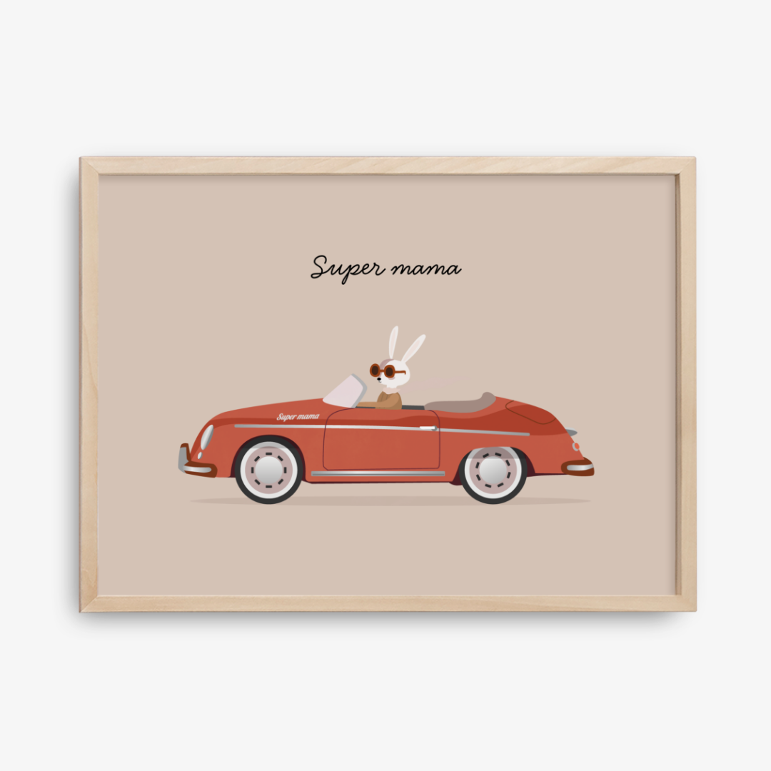 Super Mum Driving Poster