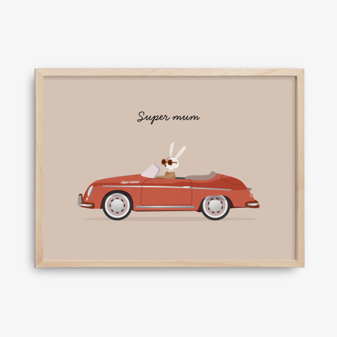 Super Mum Driving Poster