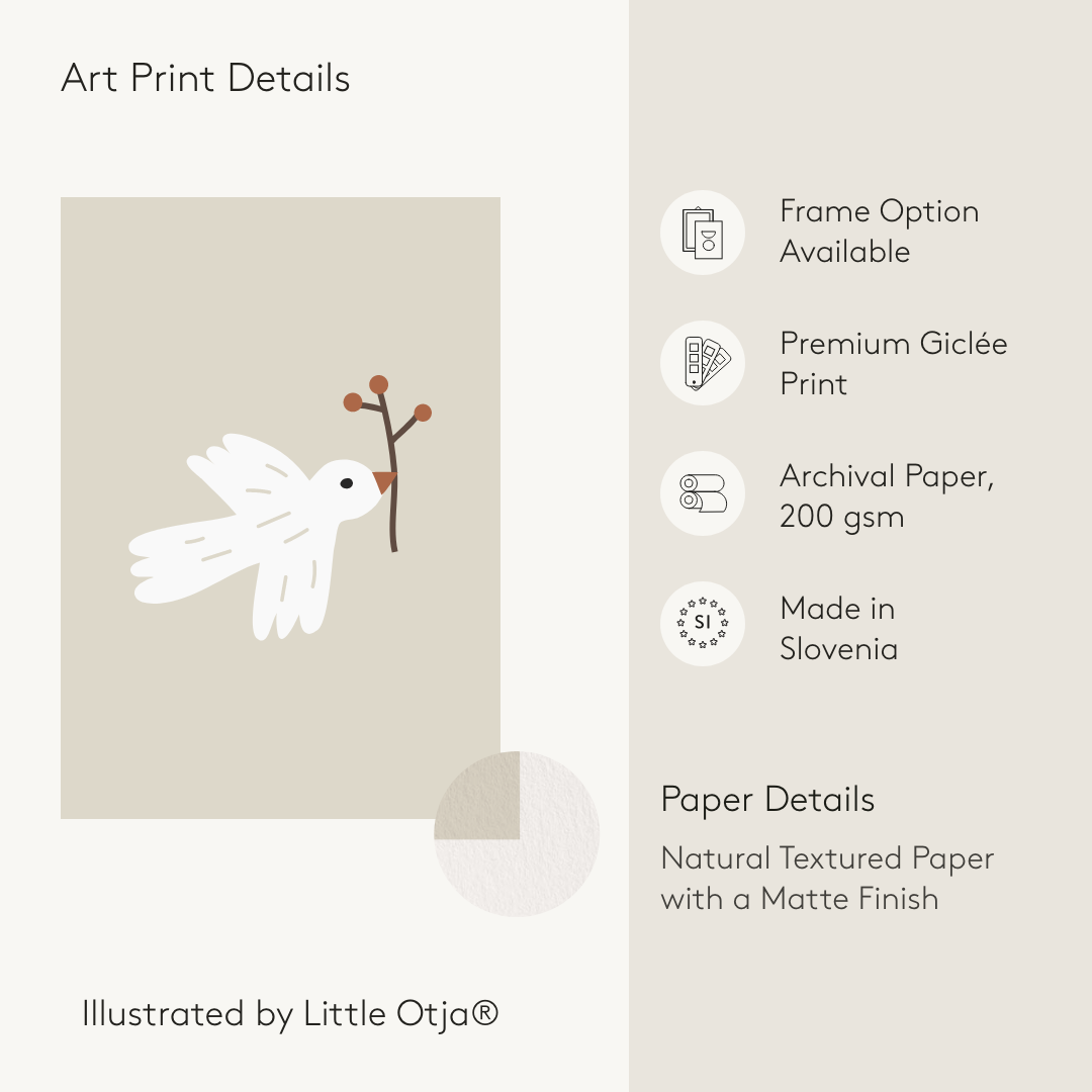 Dotted Bird Poster
