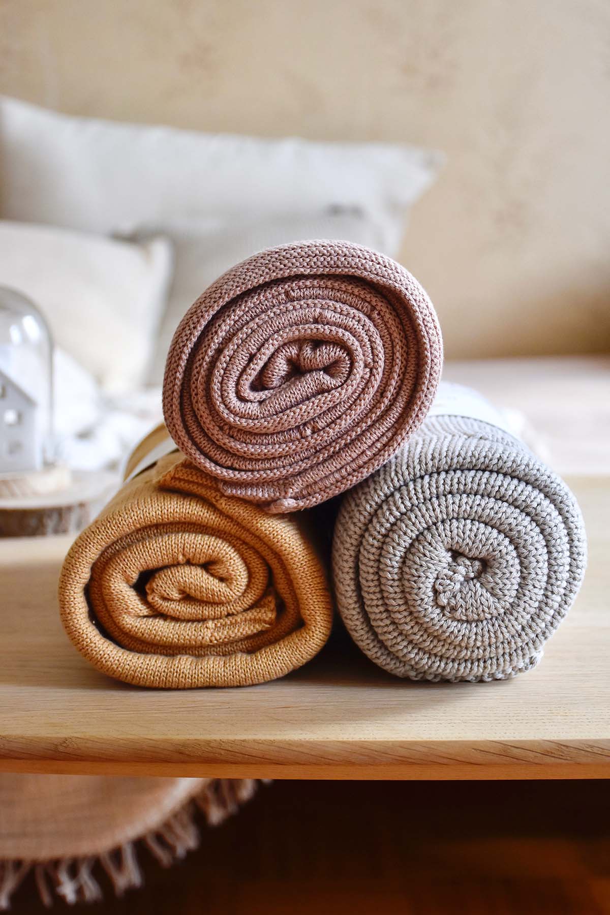 Little Otja® Organic Cotton Baby Blanket, Almond