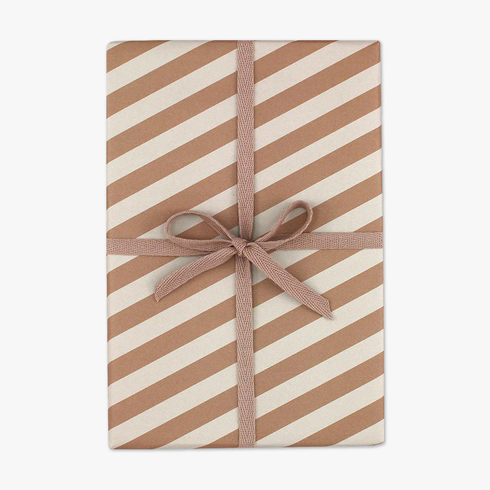Stripes Wrapping Paper, Brown/Beige