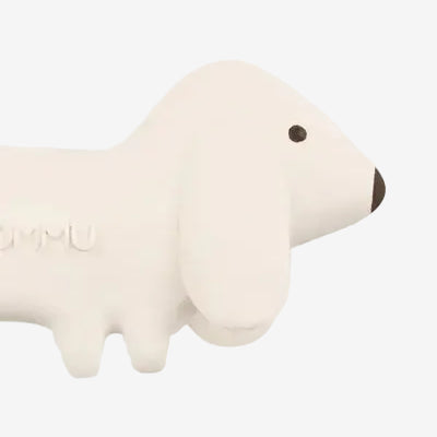 Gommu Mini Dog Cream - Natural Rubber Dog Toy: Cream