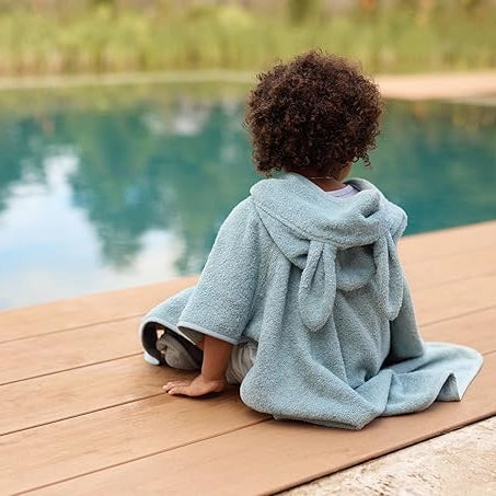 Bath Poncho Terry, Sea Green