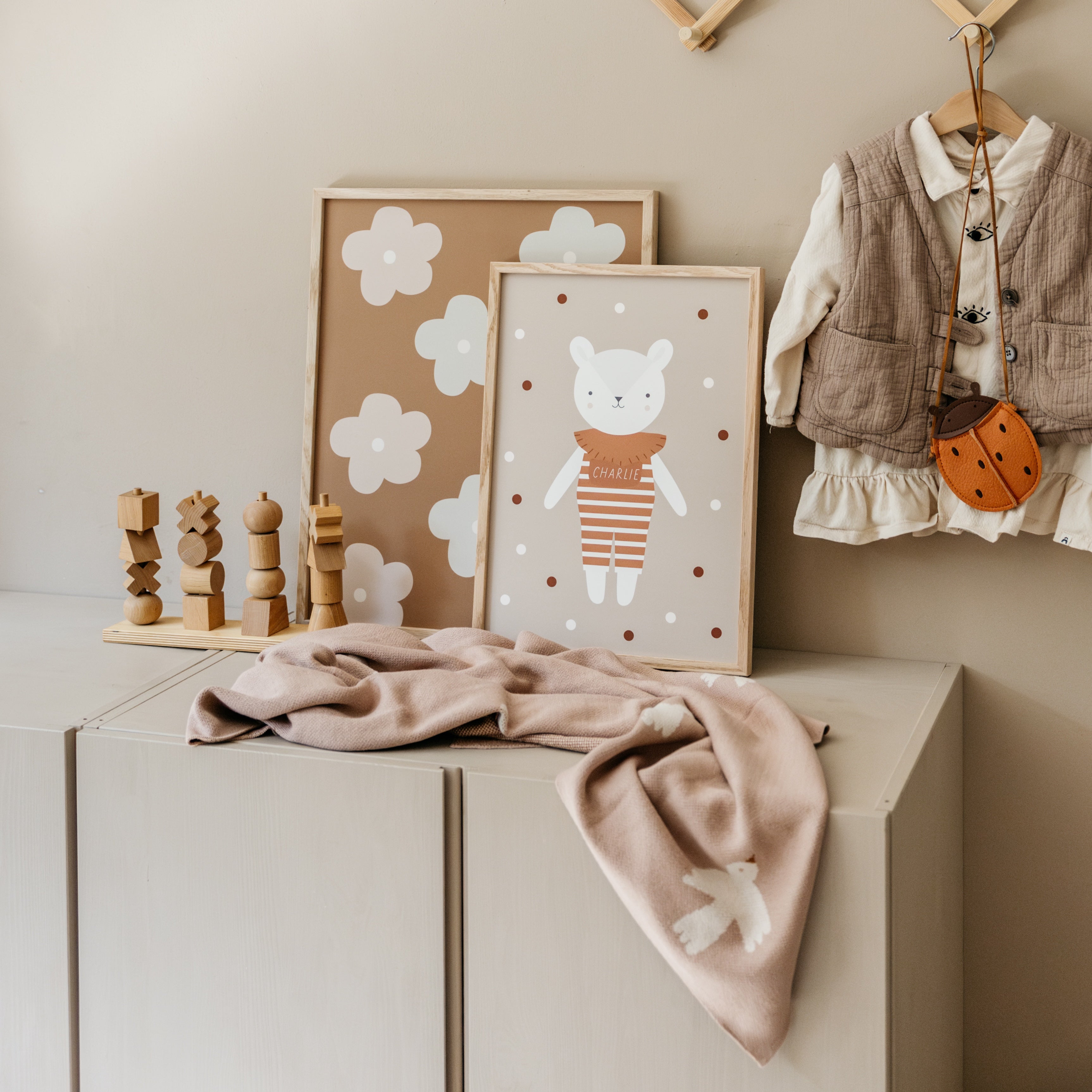 Mini Blanket Little Birdie, Blush