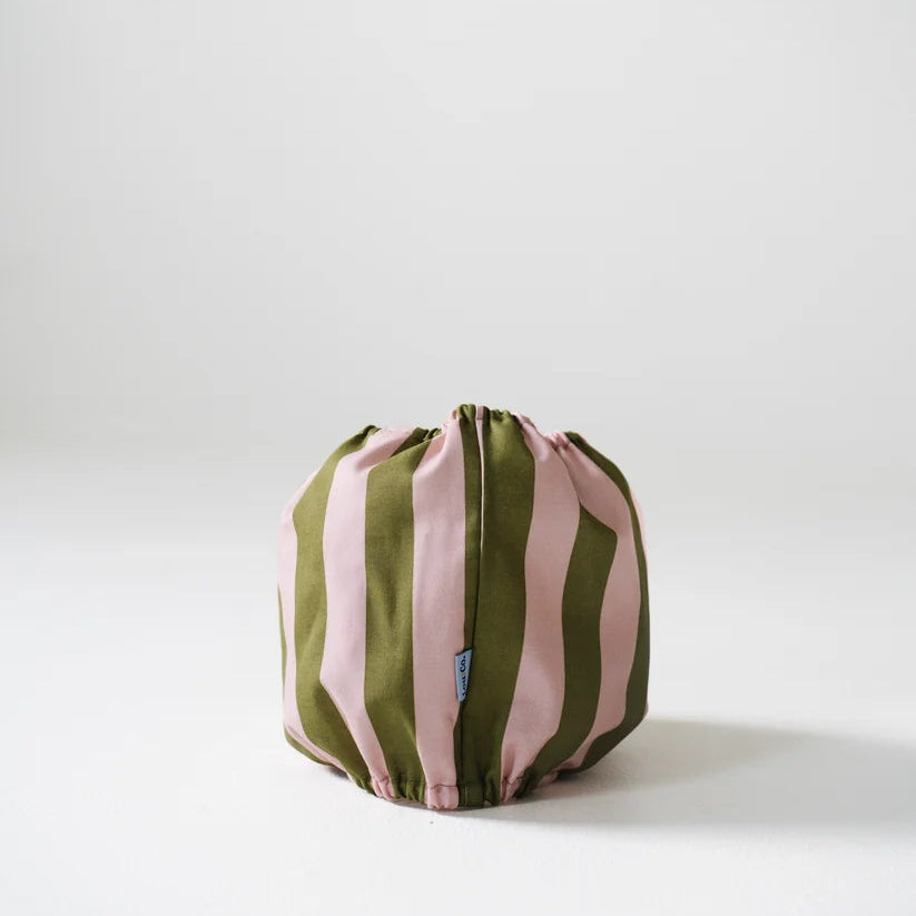 Dog Snood Stripes Green Pink