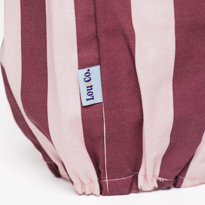 Dog Snood Burgundy Stripes