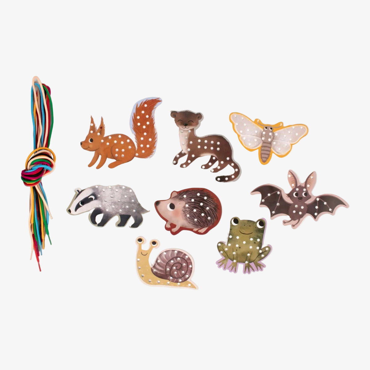 Learn to stitch set, Forest friends