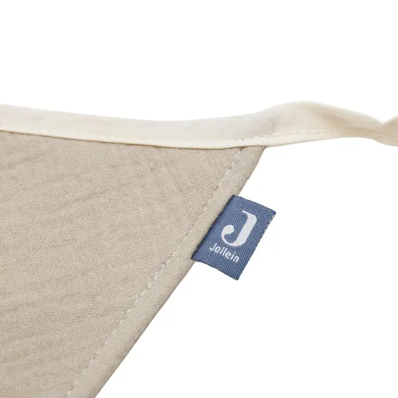 Muslin Flag Garland Decoration - Olive Green