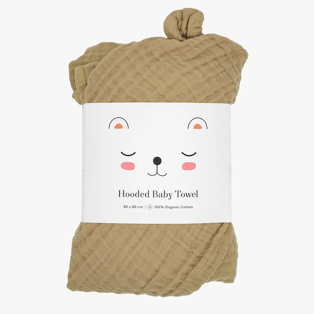 Hooded Baby Towel, Sand