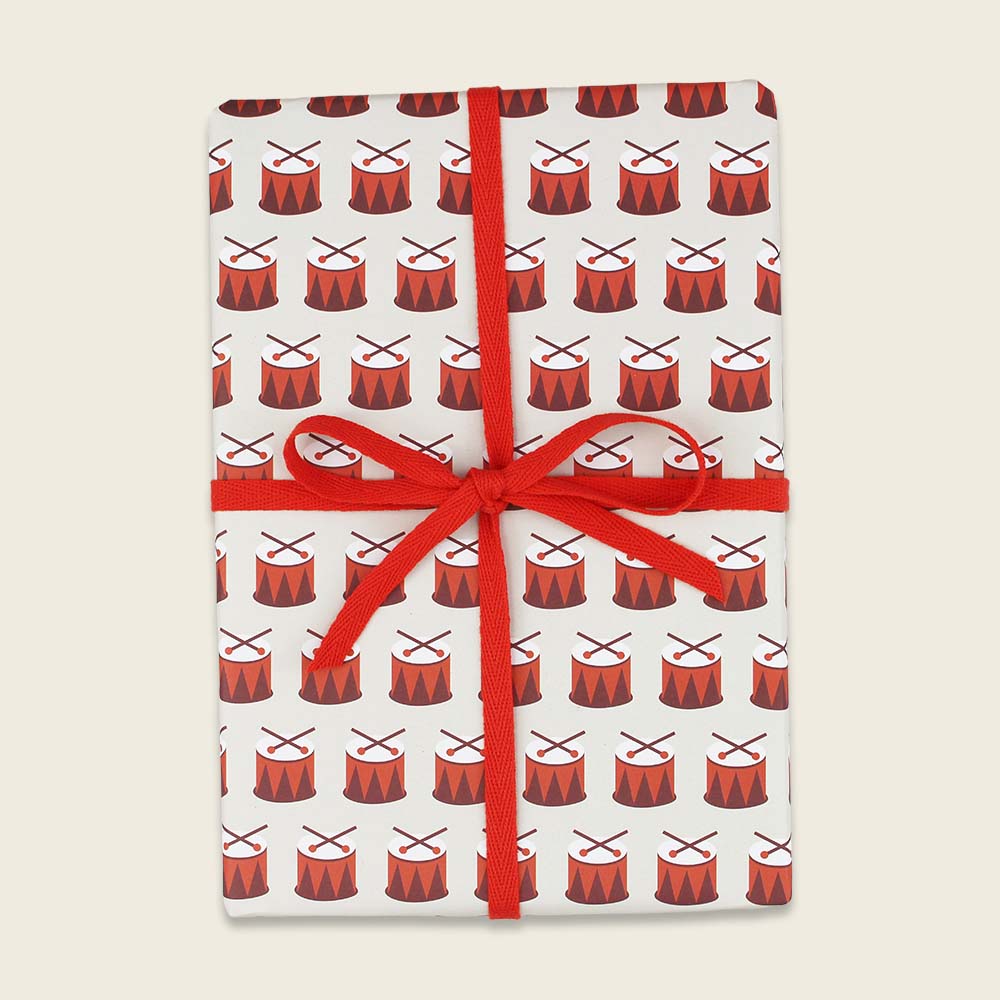Geschenkpapier, weiße Punkte