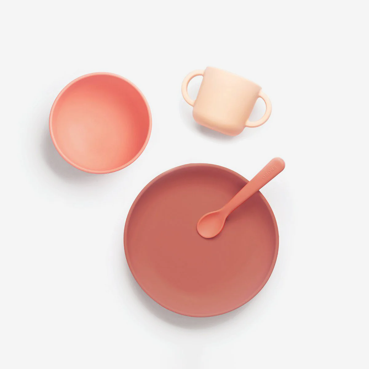 Silicone Baby Meal Set, Coral