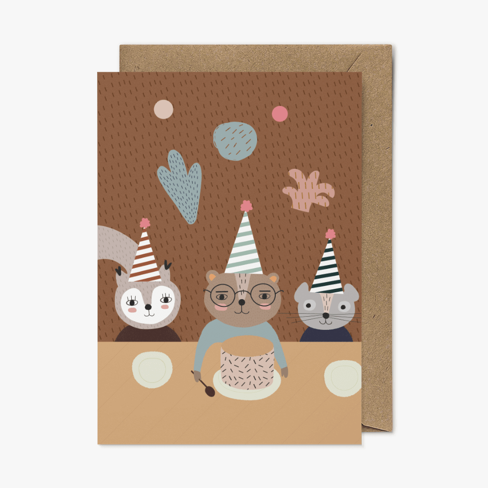 Birthday  Party Greeting Card