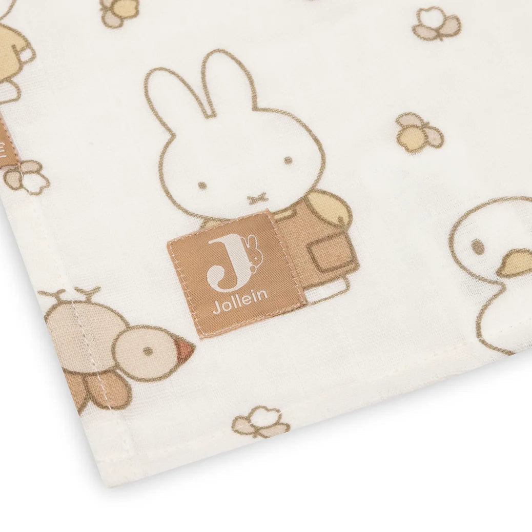 Muslin tetra plenički Miffy Family Farm 115 x 115 cm (2 kosa)