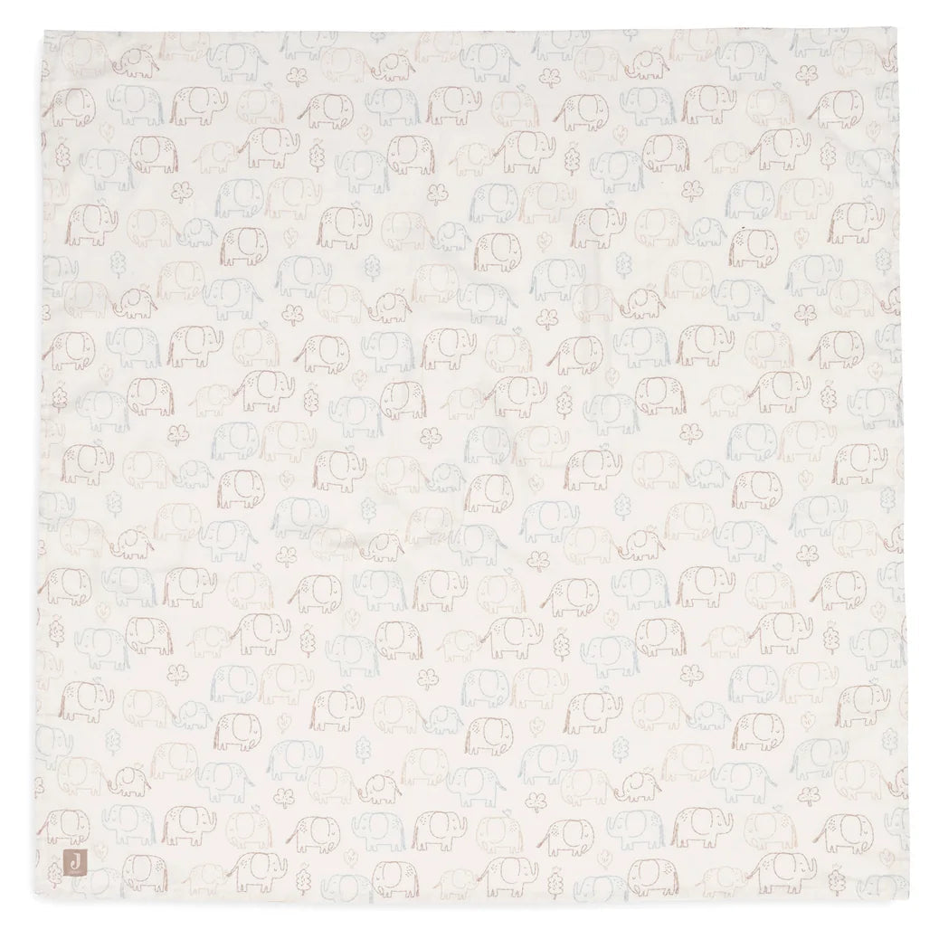 Muslin tetra plenički Elephant Tales 115 x 115 cm (2 kosa)