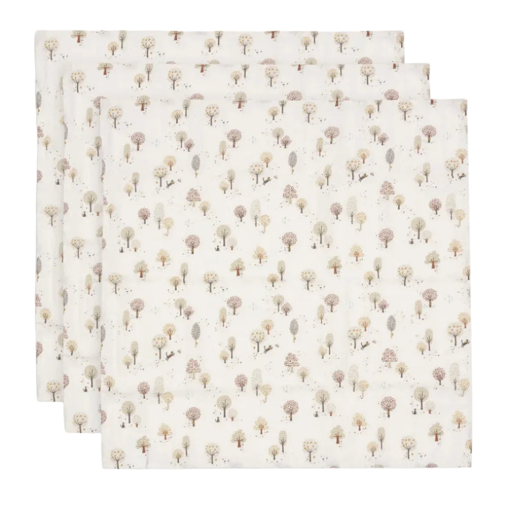 Cloth Muslin 70x70cm - Tiny Park - 3 Pack